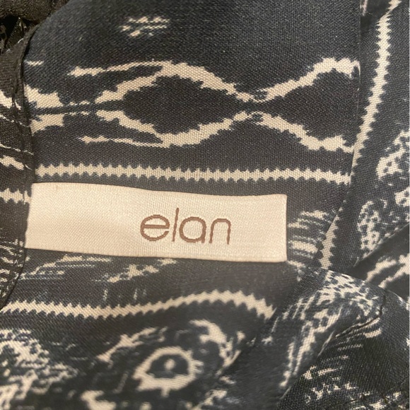 Elan Shark Bite Black & White Halter Dress One Size - Picture 9 of 10